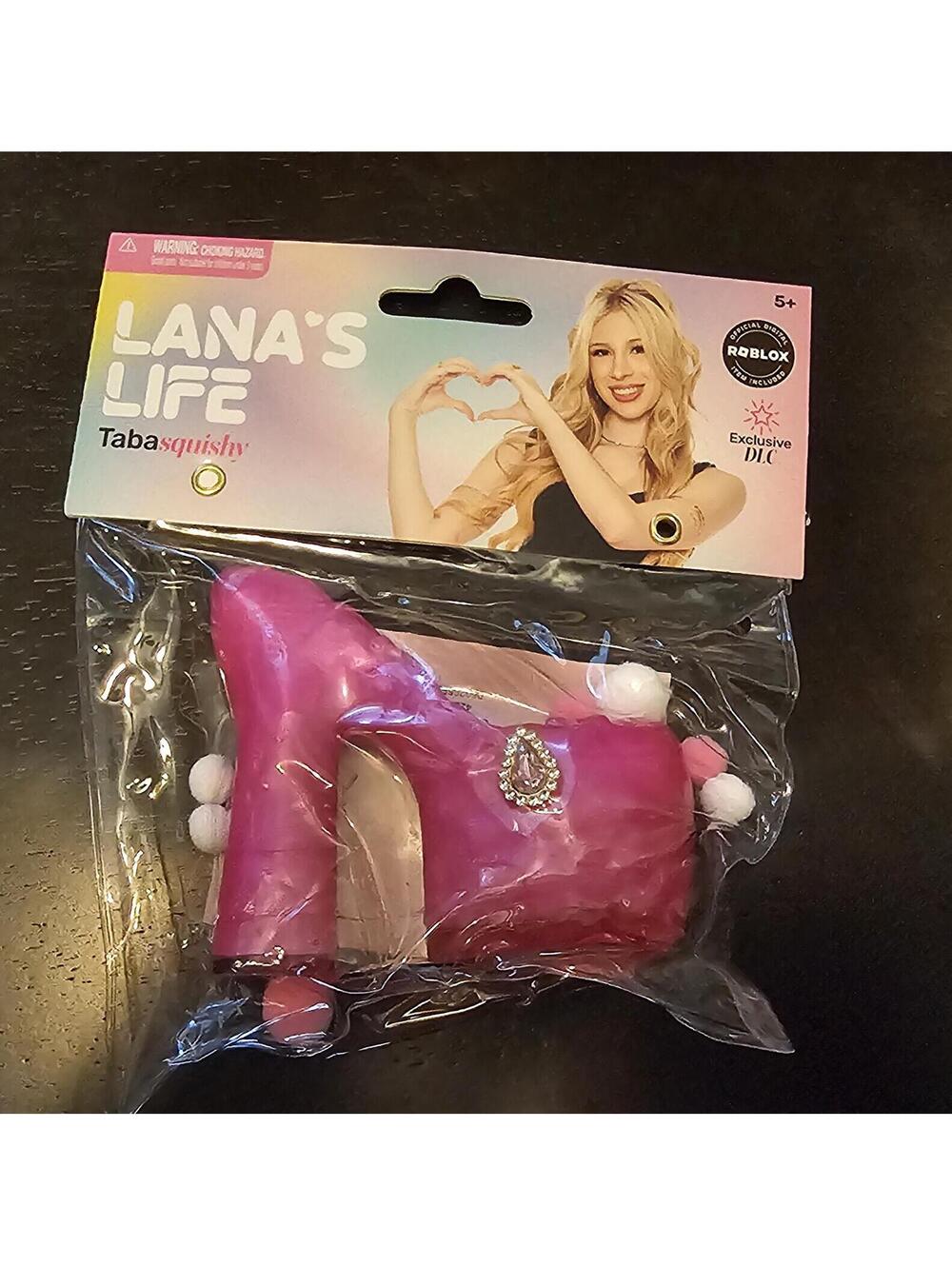 Viral Lanas life roblox squishy pink high heel squishy new rare htf